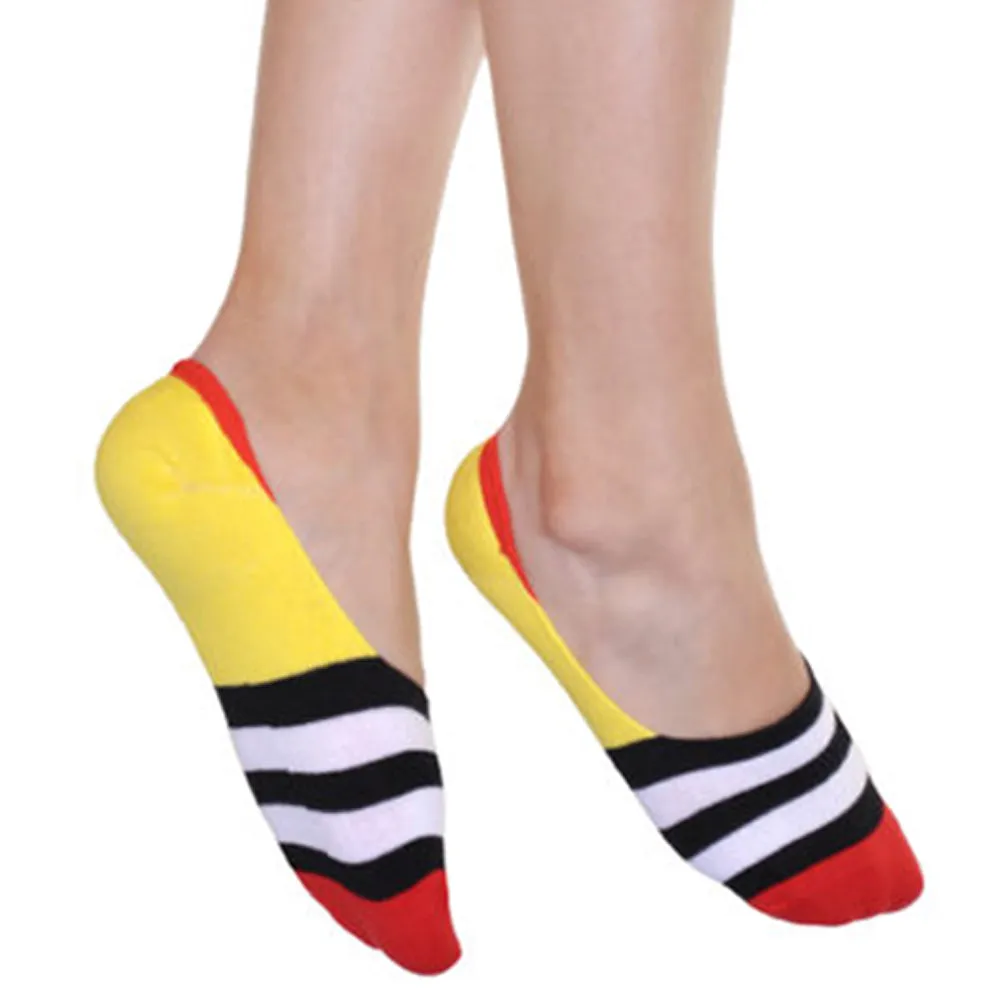 3Pairs No Show Socks Liner Low Cut Boat Non Slip Hidden Invisible Cotton No Show