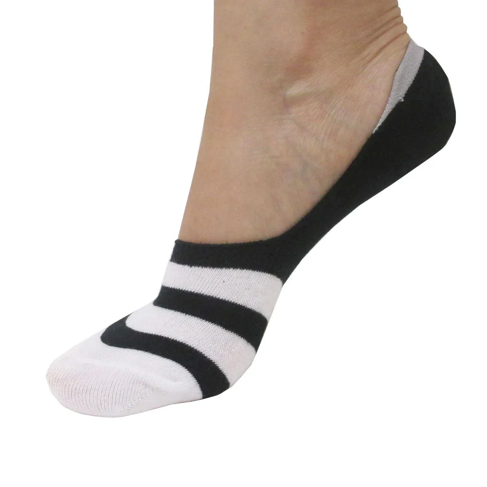 6 Pairs Women Invisible No Show Nonslip Loafer Boat Liner Cotton Socks Lot 10-13