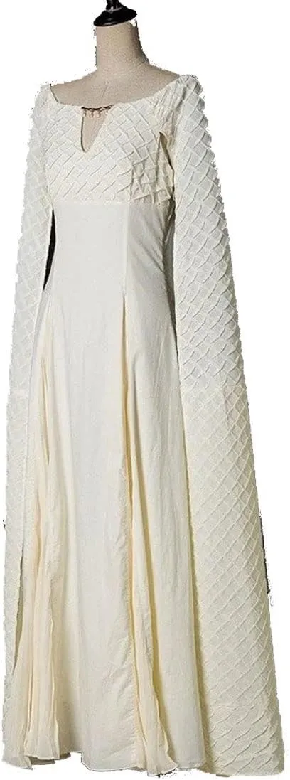 Adult Daenerys Targaryen Cosplay Dress Outfit with Wig Cloak Daenerys Targaryen Costume Dress Women for Halloween
