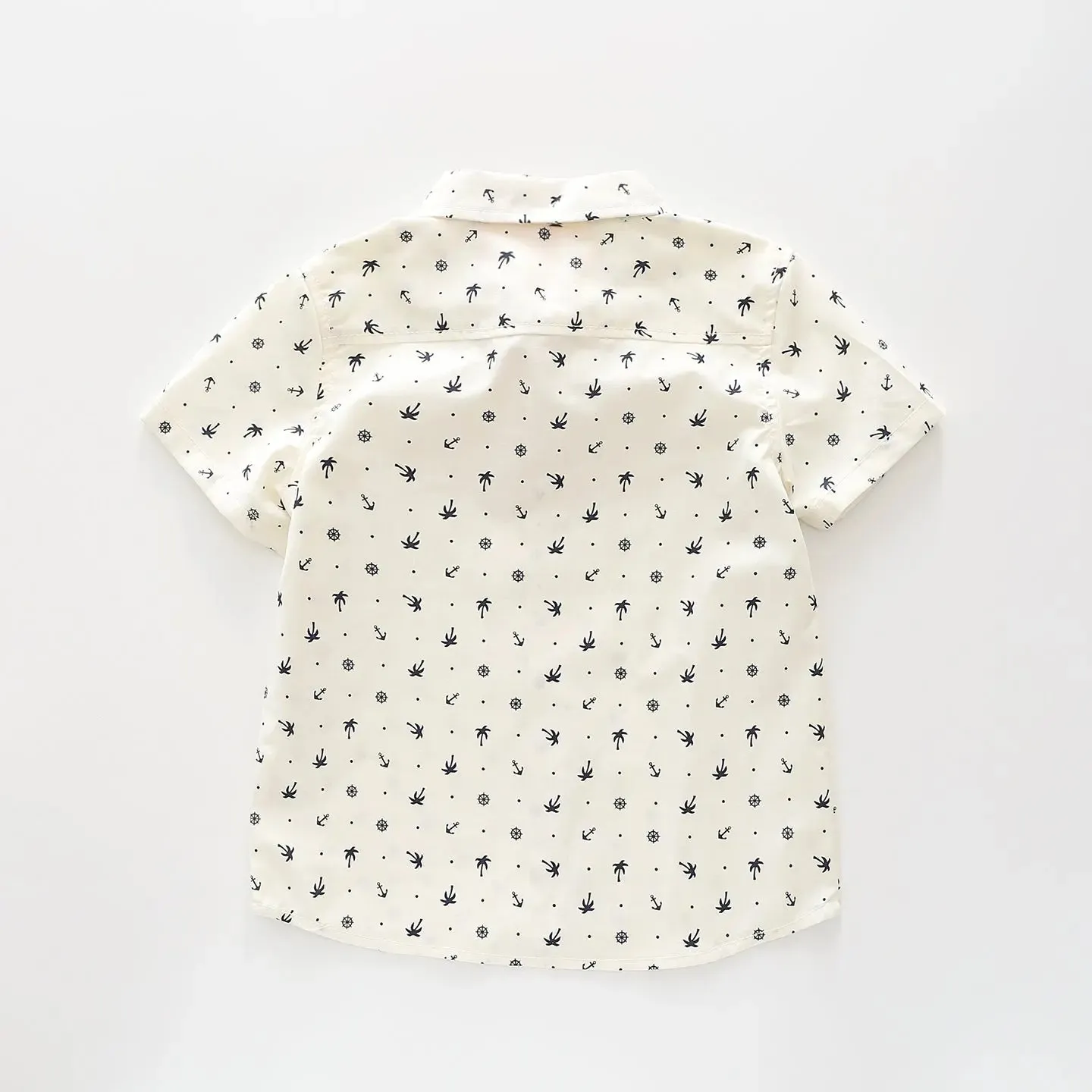 Anchor Print Collared Shirt