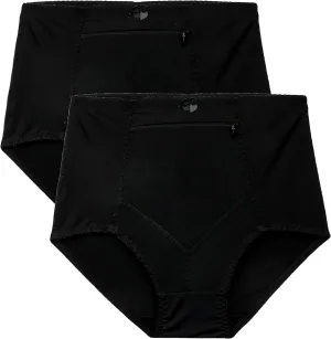 Barbra Lingerie Womens Travel Pocket Underwear Girdle Brief Panties S-5XL
