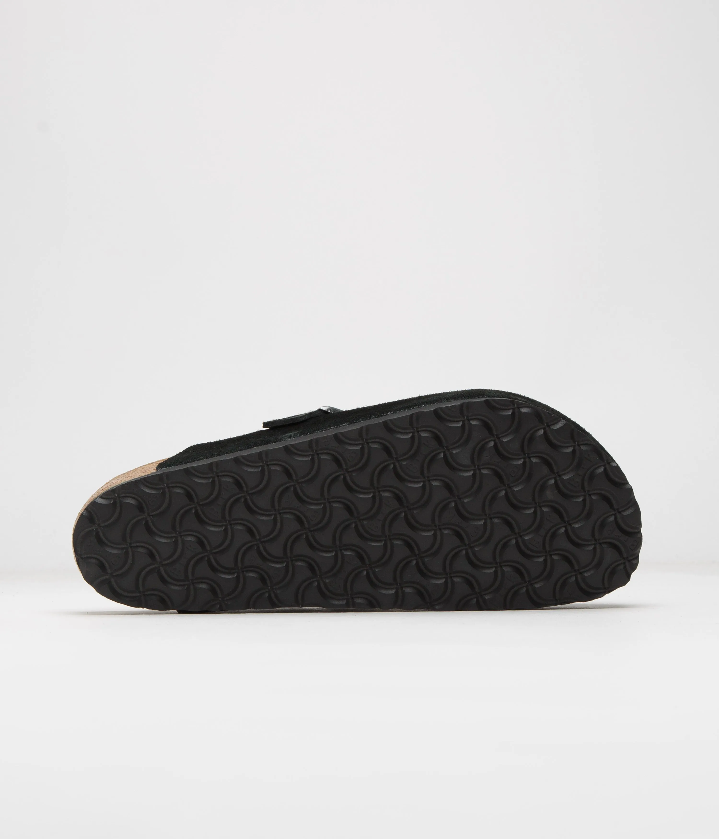 Birkenstock Boston Suede Sandals - Black / Black
