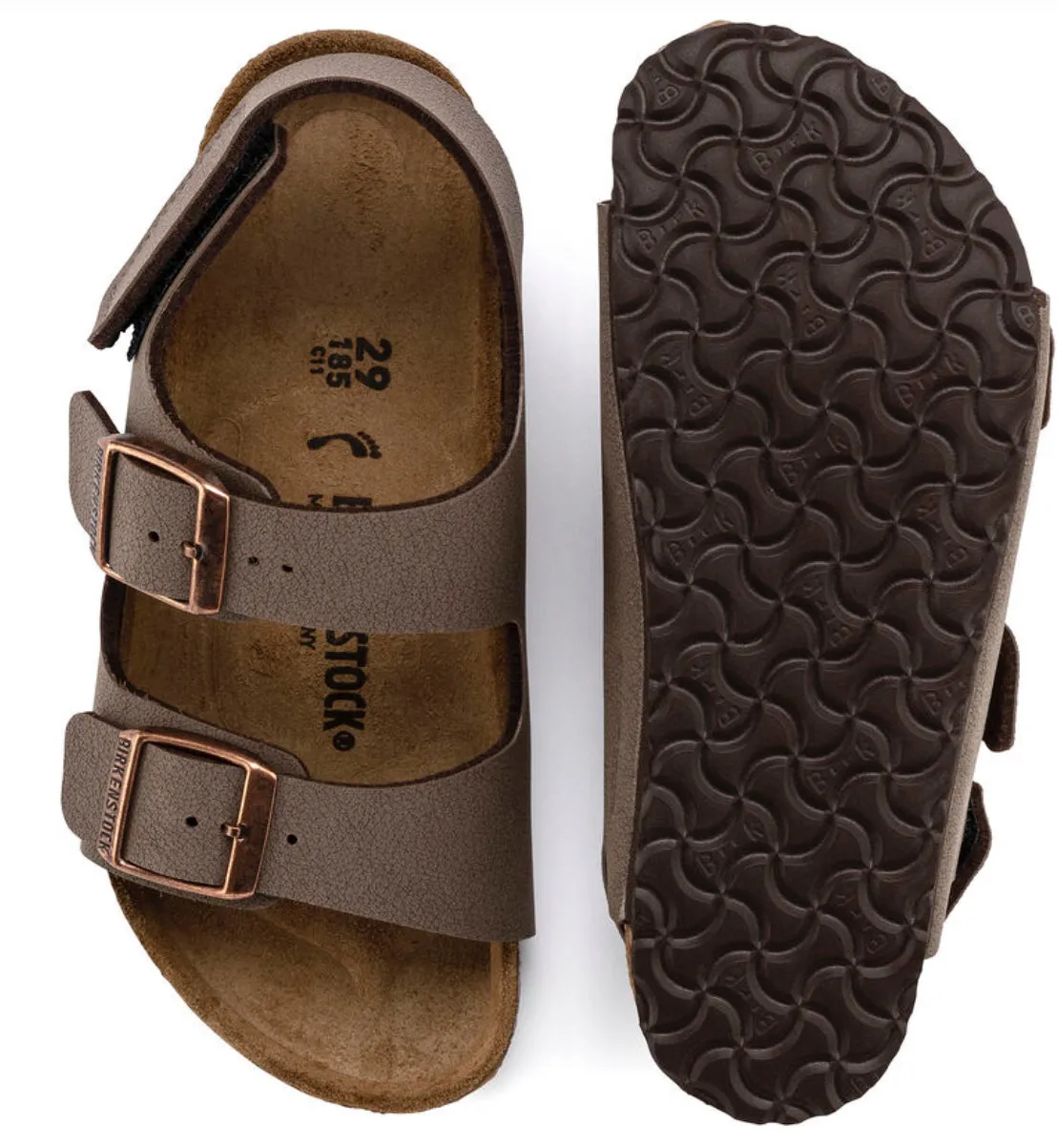 Birkenstock- Milano HL Kids Sandals (Mocha)