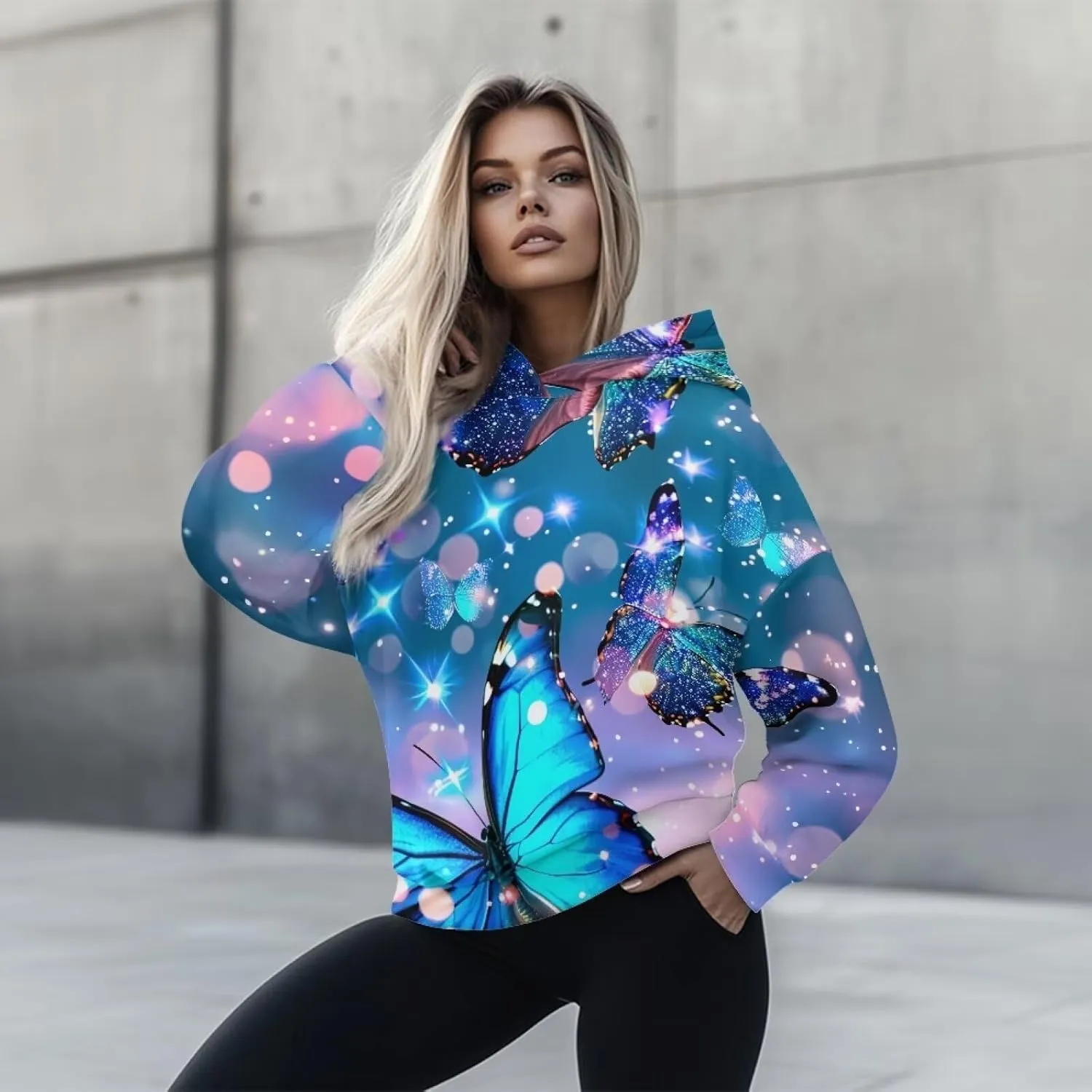 Casual Women Hoodies Oversized Sweatshirt Long Sleeve Hoodie Pullover Tops