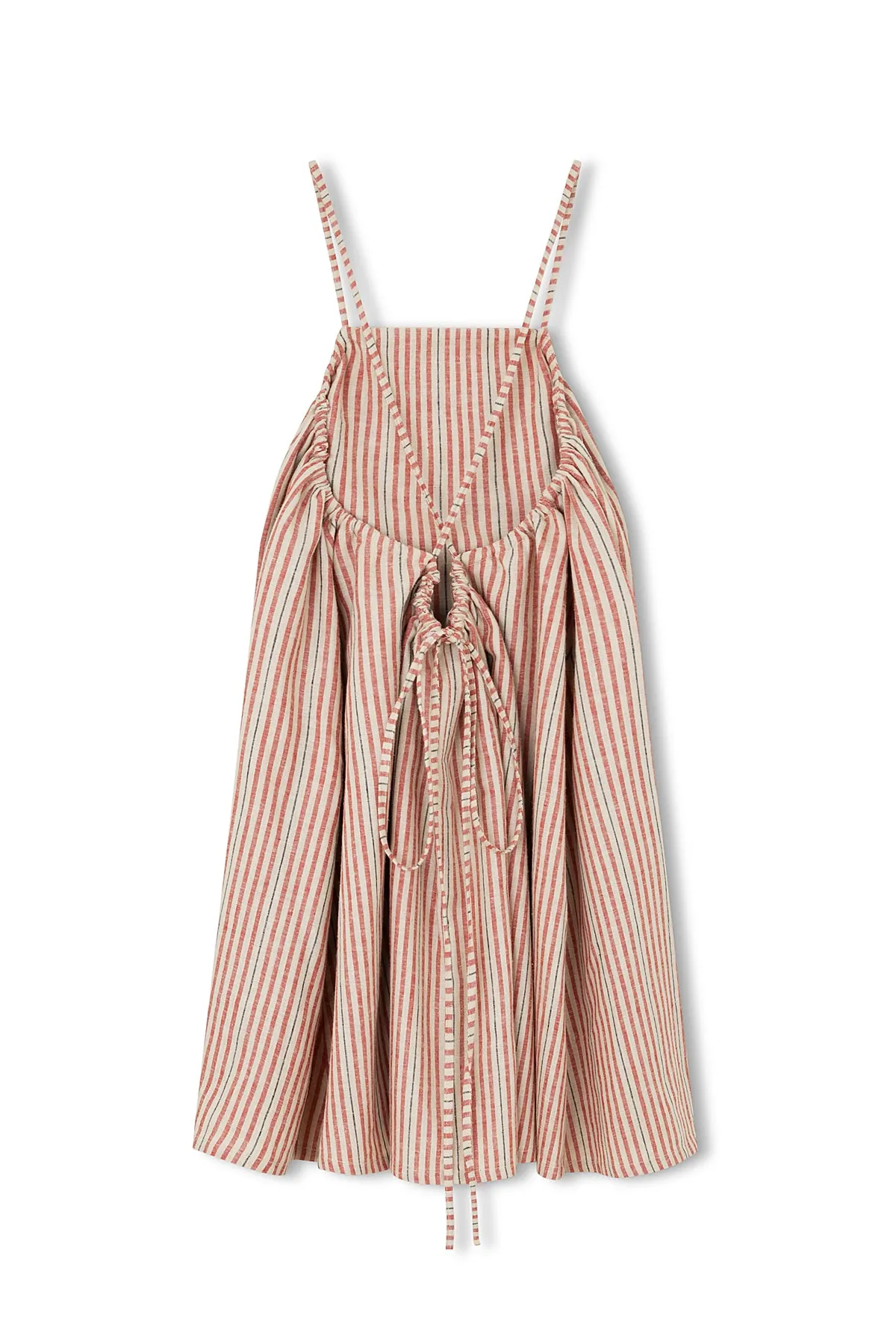 Chilli Stripe Hemp Blend Mini Dress