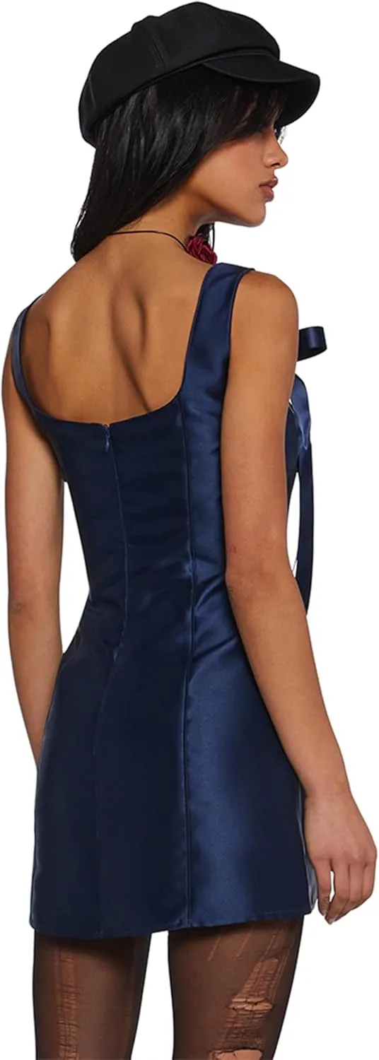 Dolls Kill Pixie Stardust Mini Dress by Current Mood - Taffeta Dress with Fit and Flare Silhouette