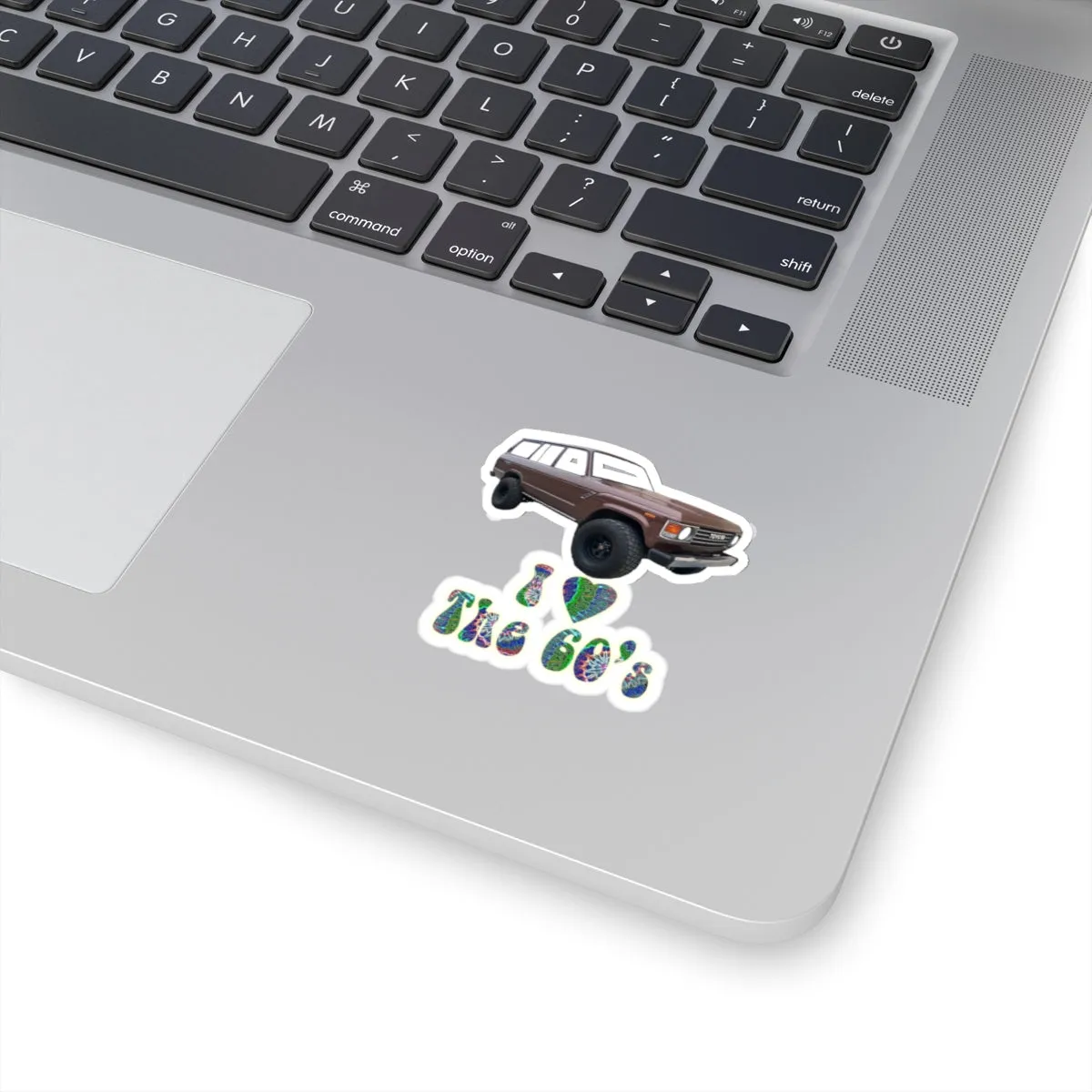 FJ60 'I Love the 60's' Retro Toyota Land Cruiser Sticker by Reefmonkey