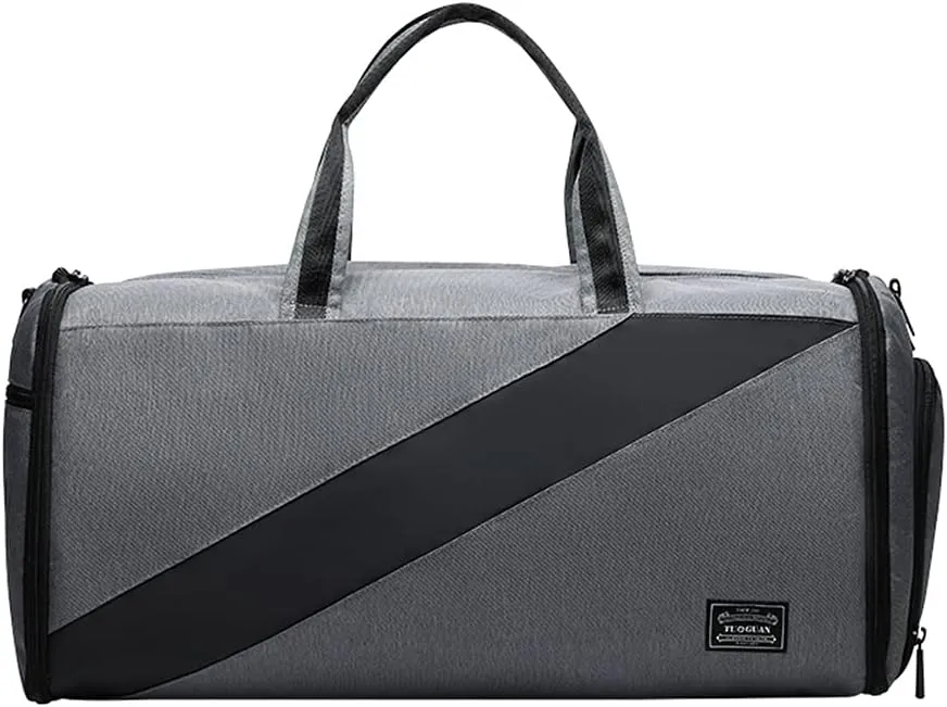 Garment Bag for Business Travel Convertible Suit Bag Travel Duffel Bag Carry on Garment Bag 2 in 1 Weekender Bag for Men (Black), Gray