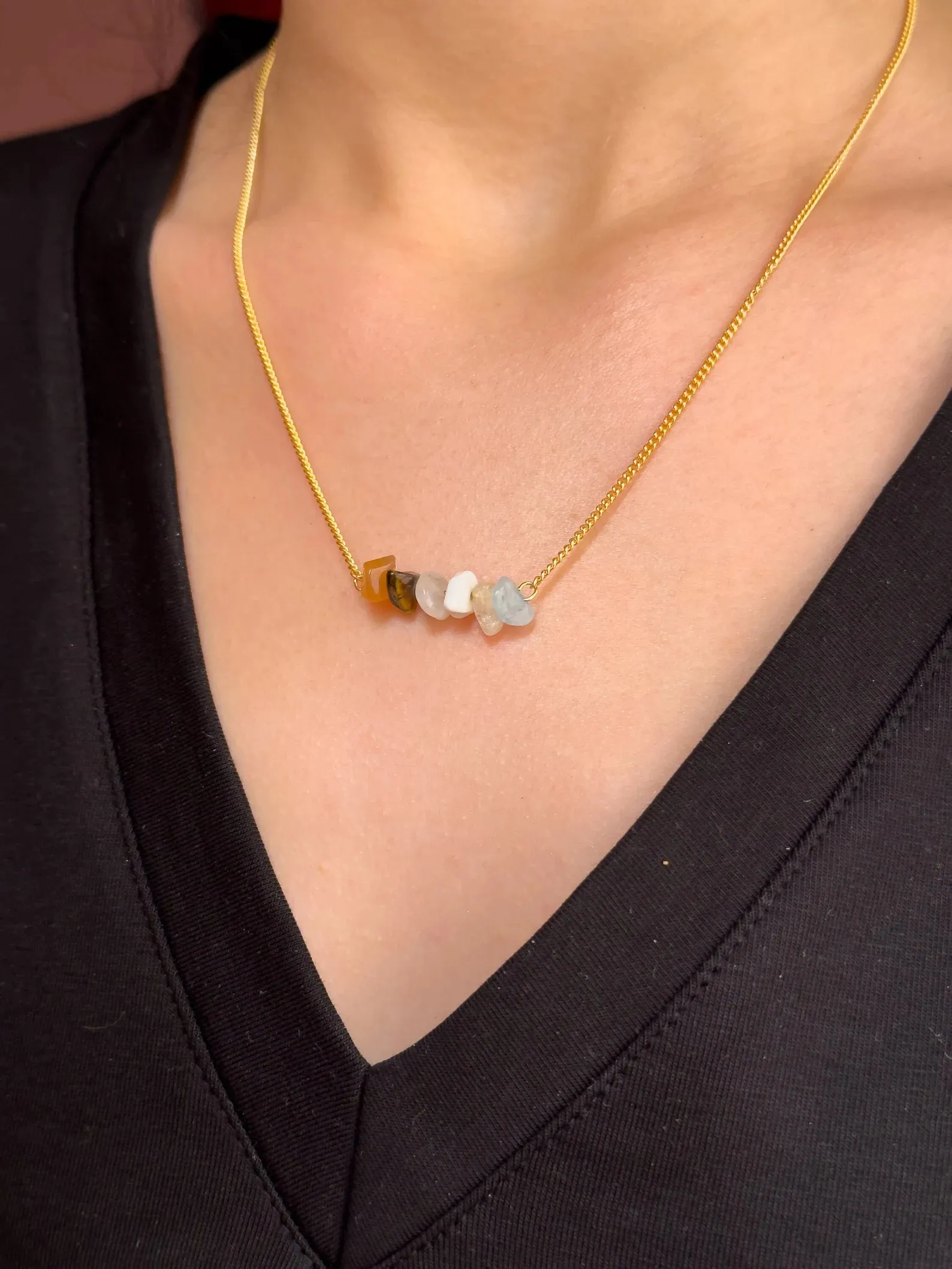 Gemini Zodiac Bar Necklace