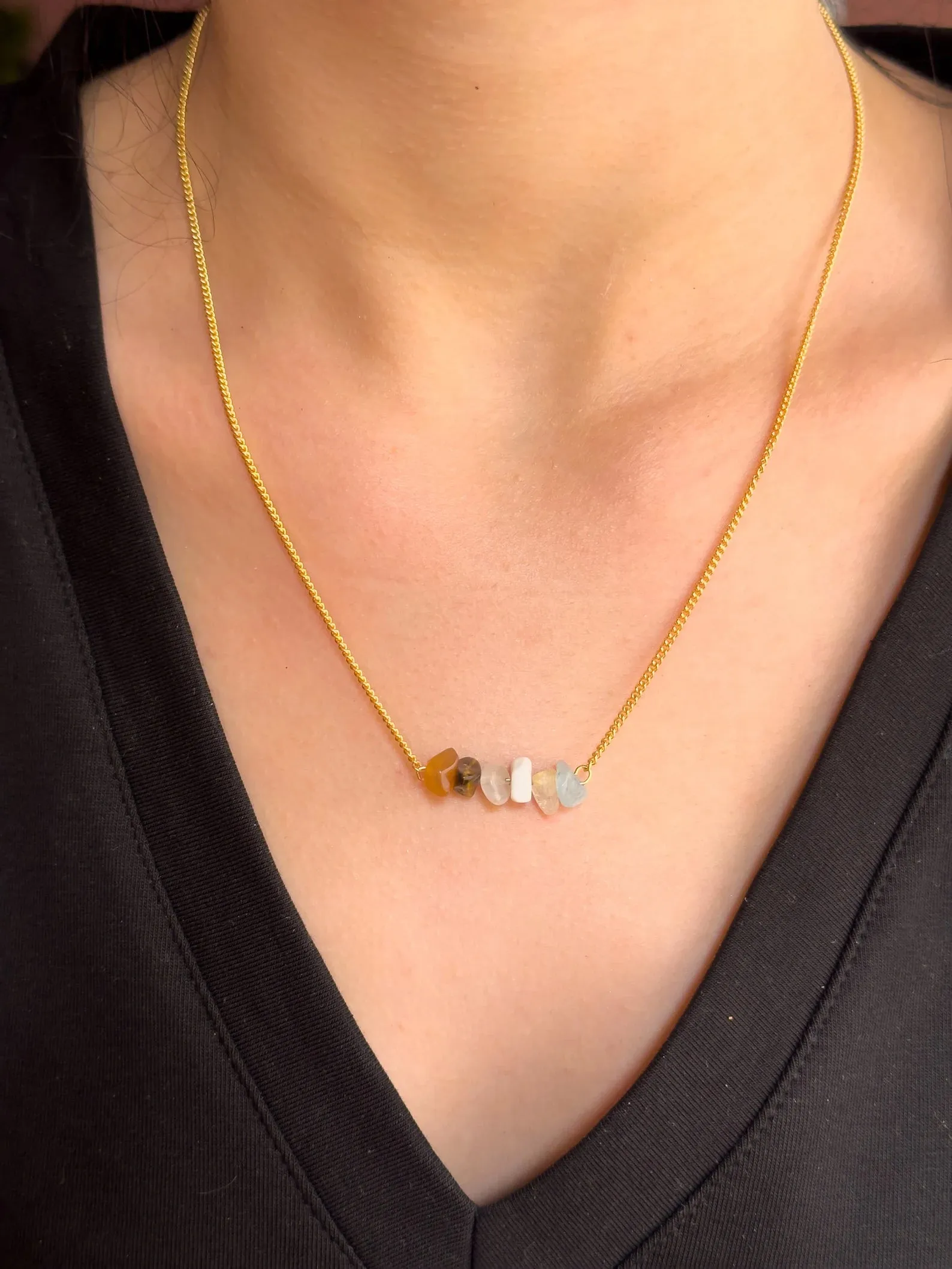 Gemini Zodiac Bar Necklace