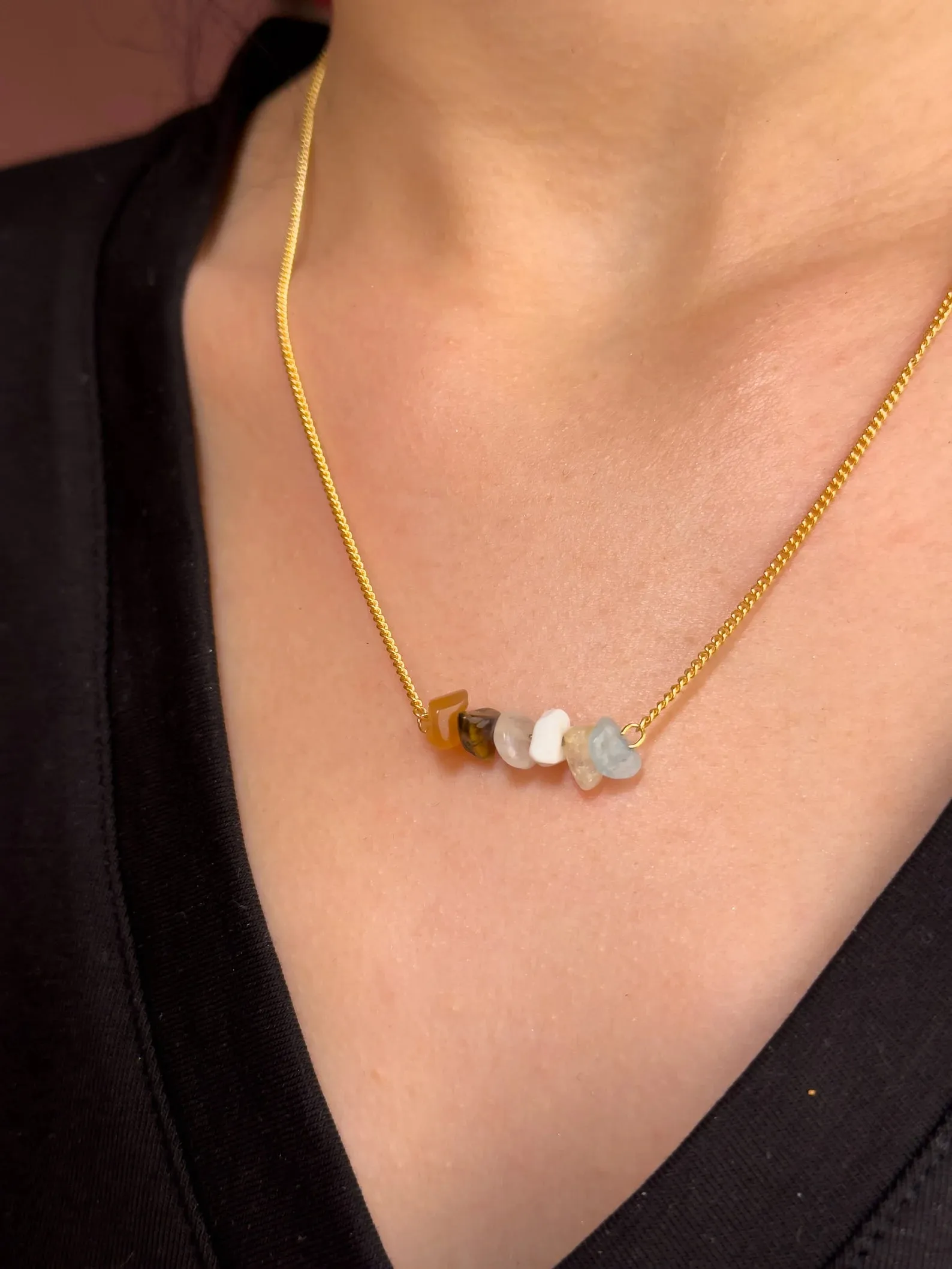 Gemini Zodiac Bar Necklace