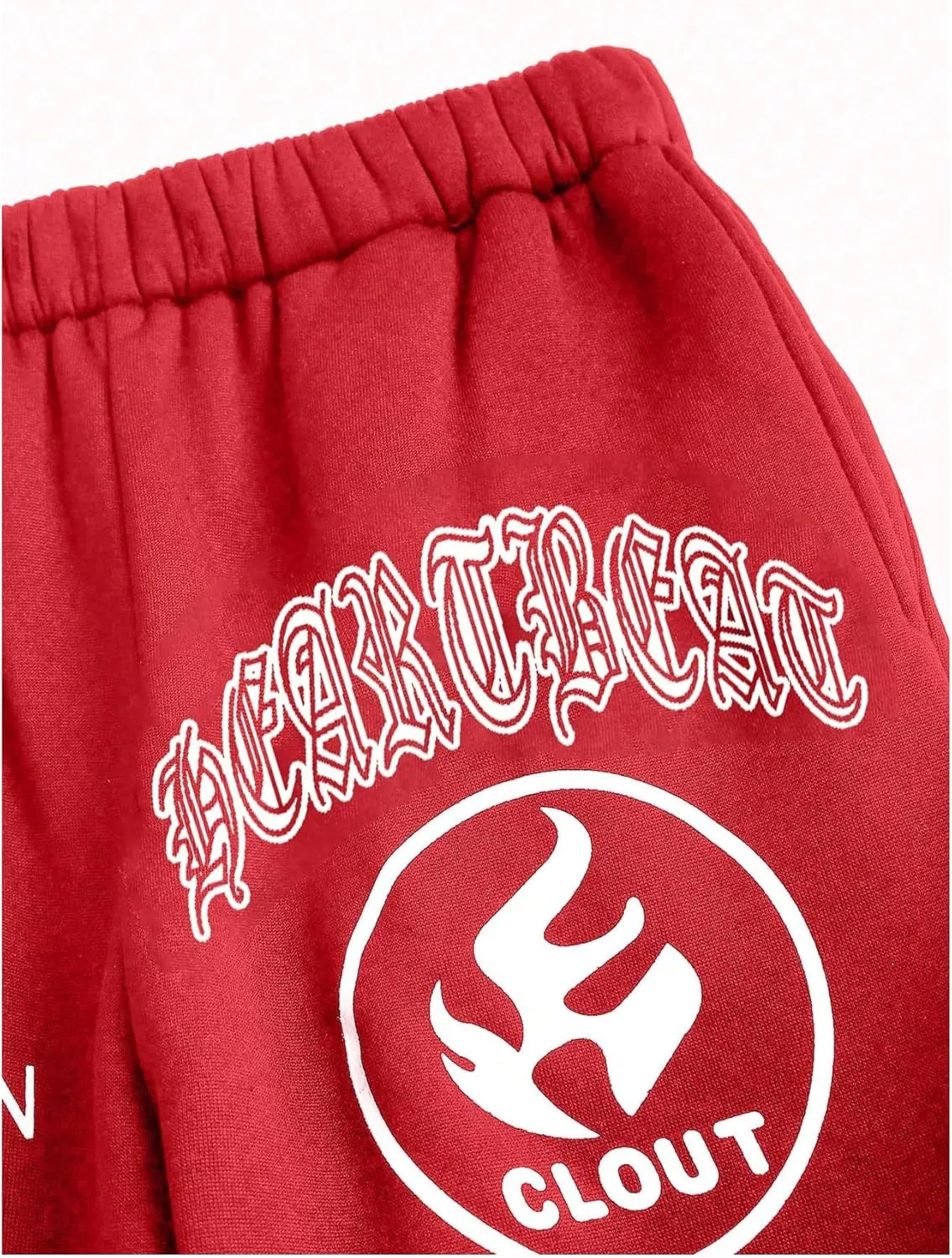 GORGLITTER Women's Letter Star Graphic Sweatsuit 2 Piece Long Sleeve Hoodie Drawstring Waist Sweatpants Set