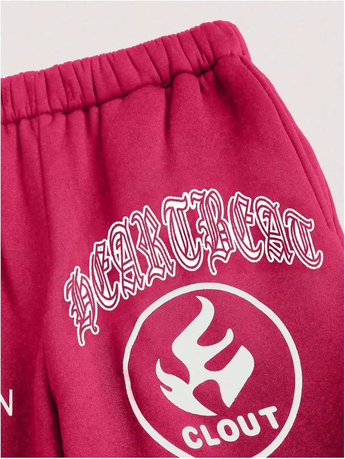 GORGLITTER Women's Letter Star Graphic Sweatsuit 2 Piece Long Sleeve Hoodie Drawstring Waist Sweatpants Set