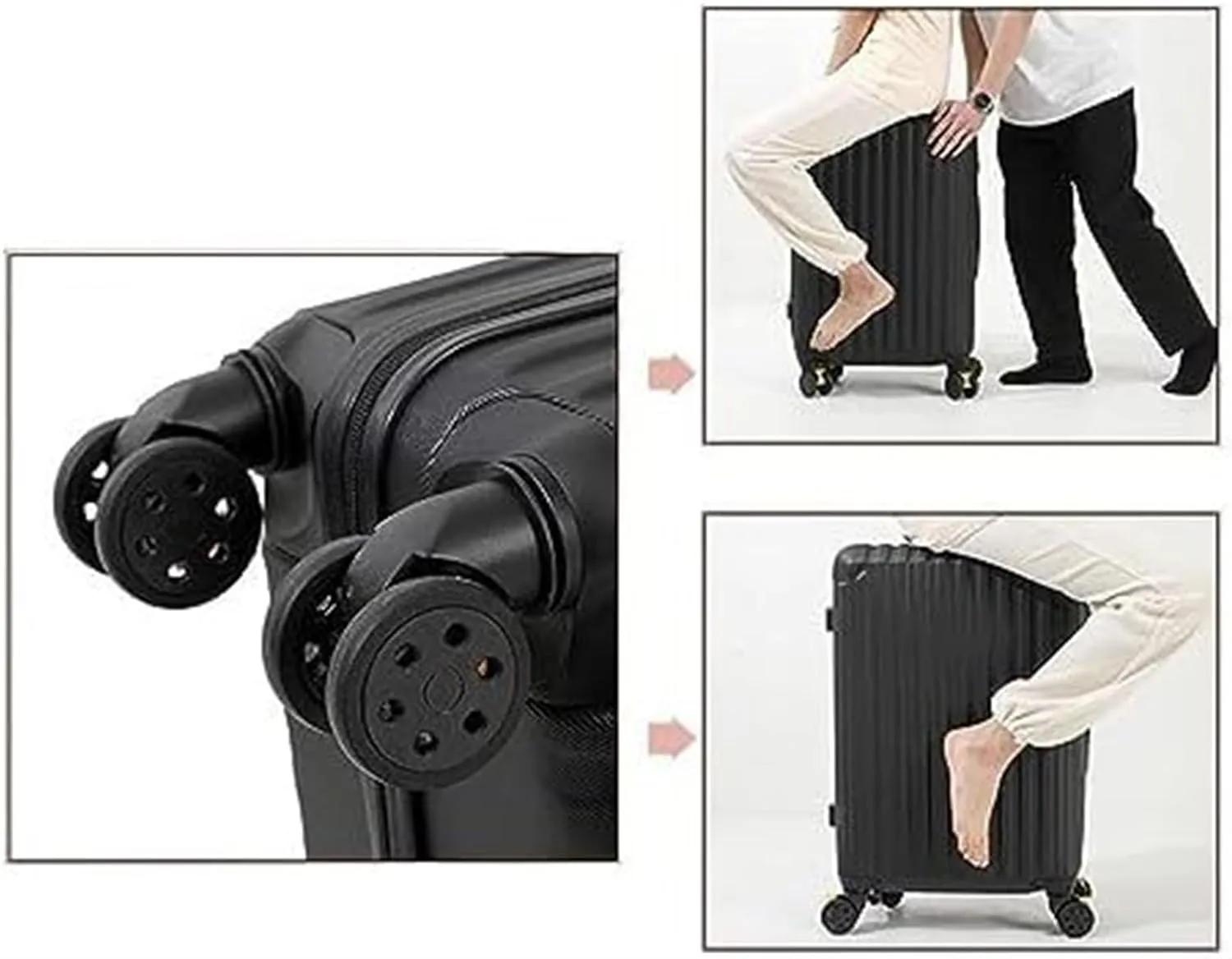 IRYZE Lightweight Suitcase Suitcase With Spinner Wheels Hardshell Lightweight Rolling For Business Travel Suitcase Carry on Luggage (Color : Green, Size : 22in)