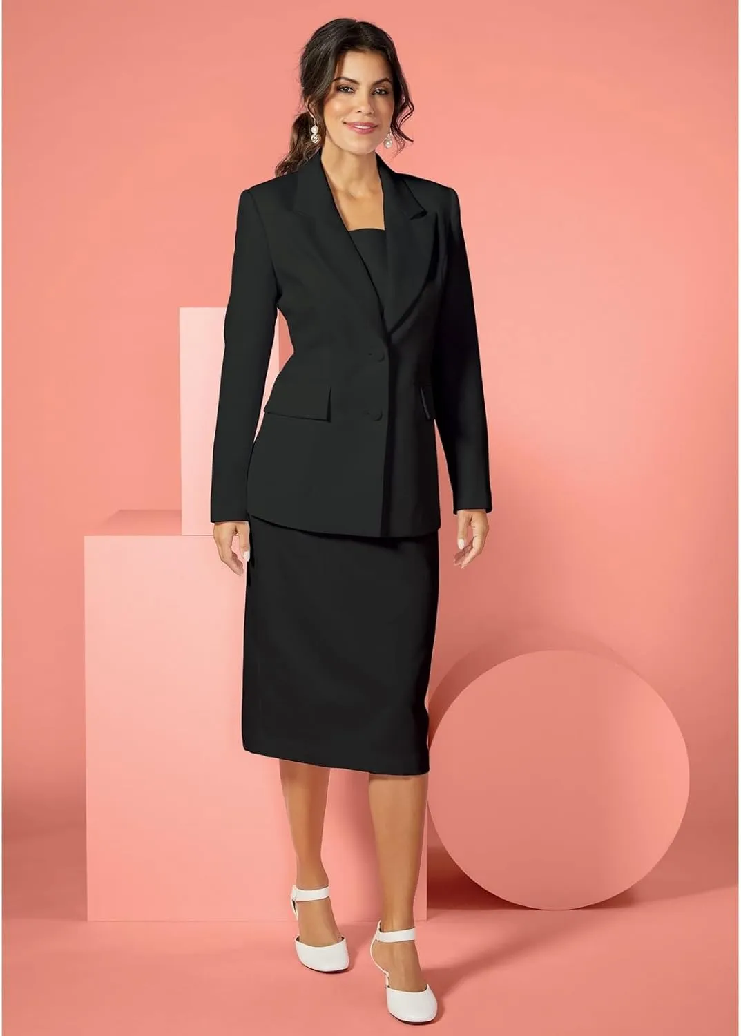 Masseys Women's Signature Two-Piece Skirt Suit
