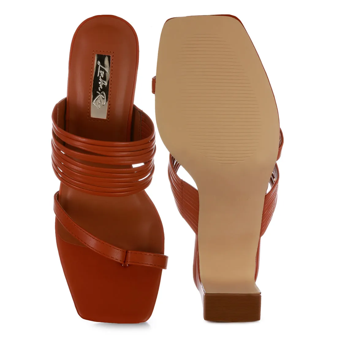 Mid Block Heel Sandals