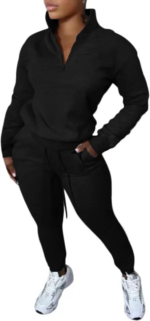 Nimsruc 2 Piece Outfits for Women Casual Pullover Sweatsuits Tracksuits Joggers Pants sets