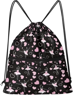 Rnyleeg St. Patrick's Day Party Favor Bags Reusable Grocery Bag Drawstring Backpack Large Travel Tote Bags String Sackpack for Gym Shopping Yoga Green