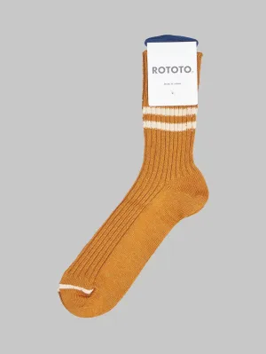 ROTOTO Hemp Organic Cotton Stripe Sunset Gold/White Sand