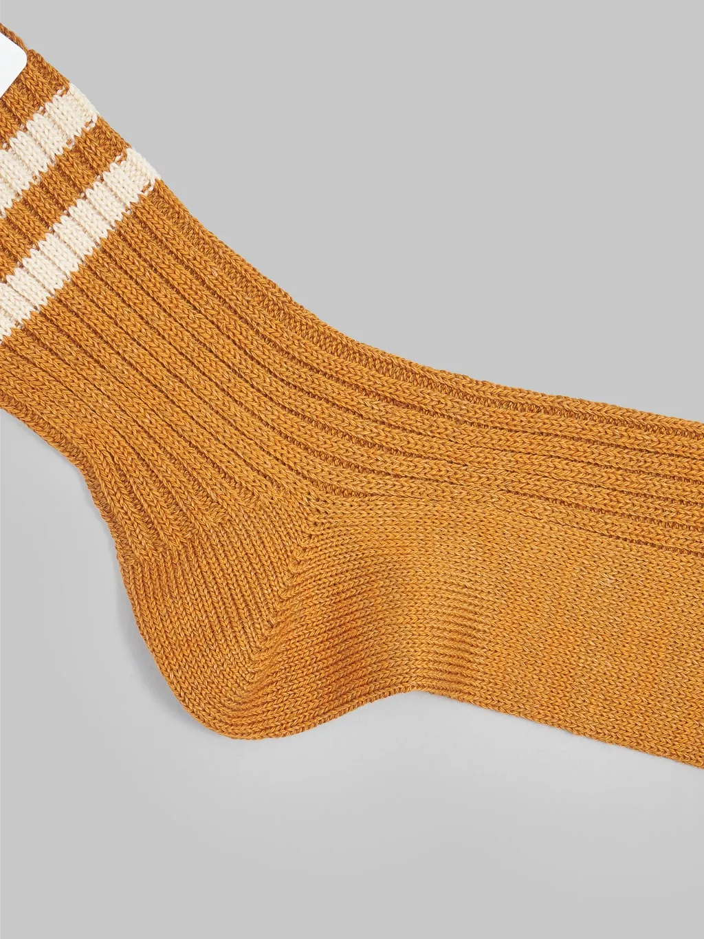 ROTOTO Hemp Organic Cotton Stripe Sunset Gold/White Sand
