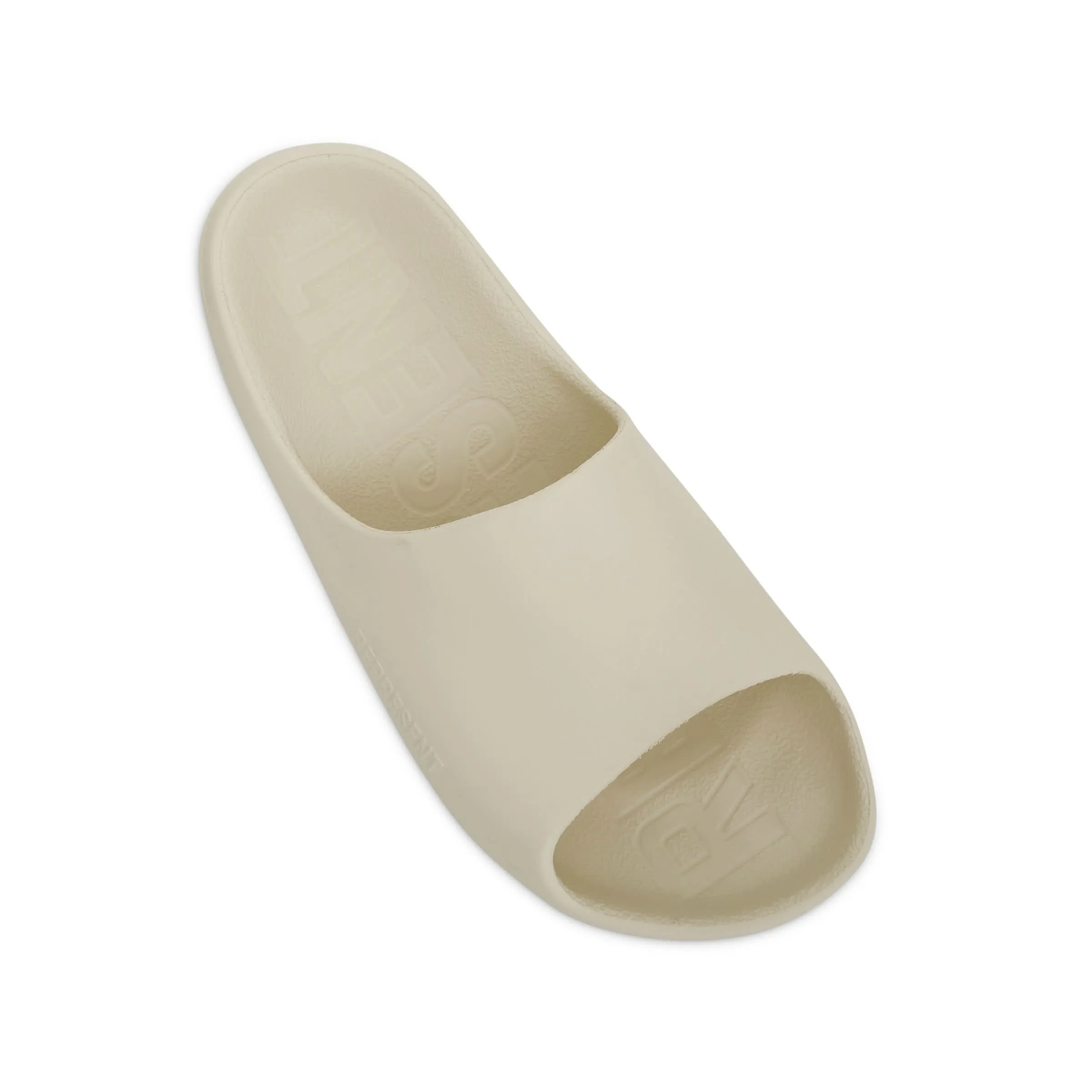 Rubber Sliders in Flat White