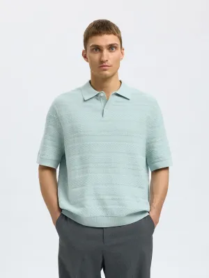 SEL16097574 Foam S/S Knit Relaxed Structured Polo