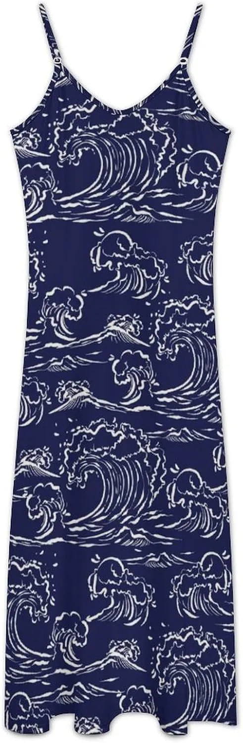 TAIZIYEAH Women's Summer Jamaica Flag Sundress Beach Camisole Dress