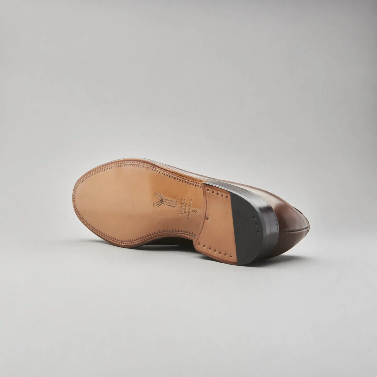 Tassel Loafer in Medium Brown Calf Leather
