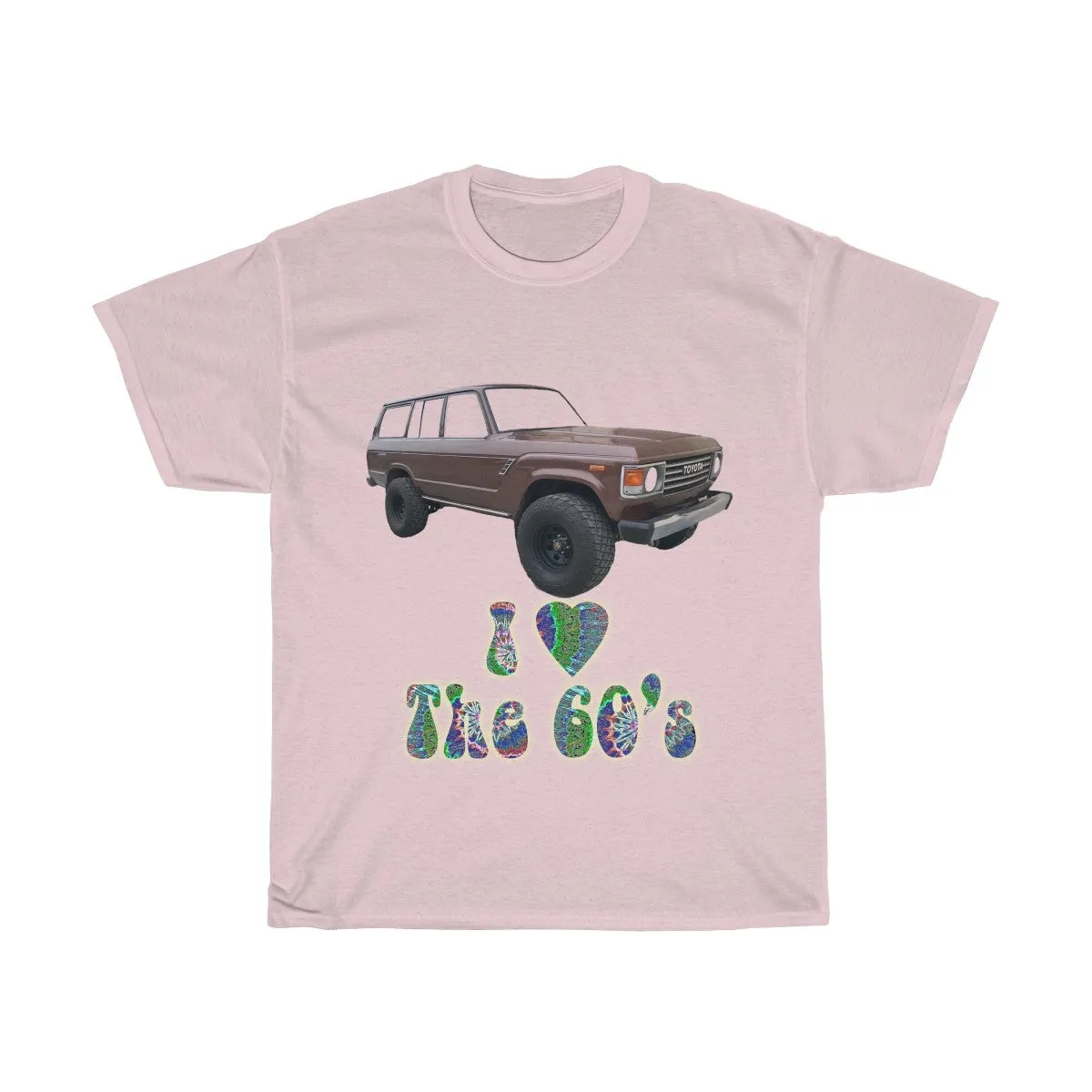 Toyota FJ60 Land Cruiser I Love the 60s T shirt by Reefmonkey