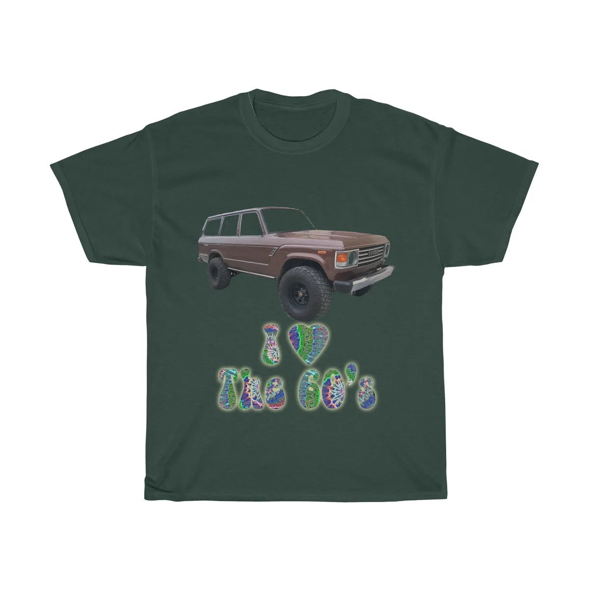 Toyota FJ60 Land Cruiser I Love the 60s T shirt by Reefmonkey