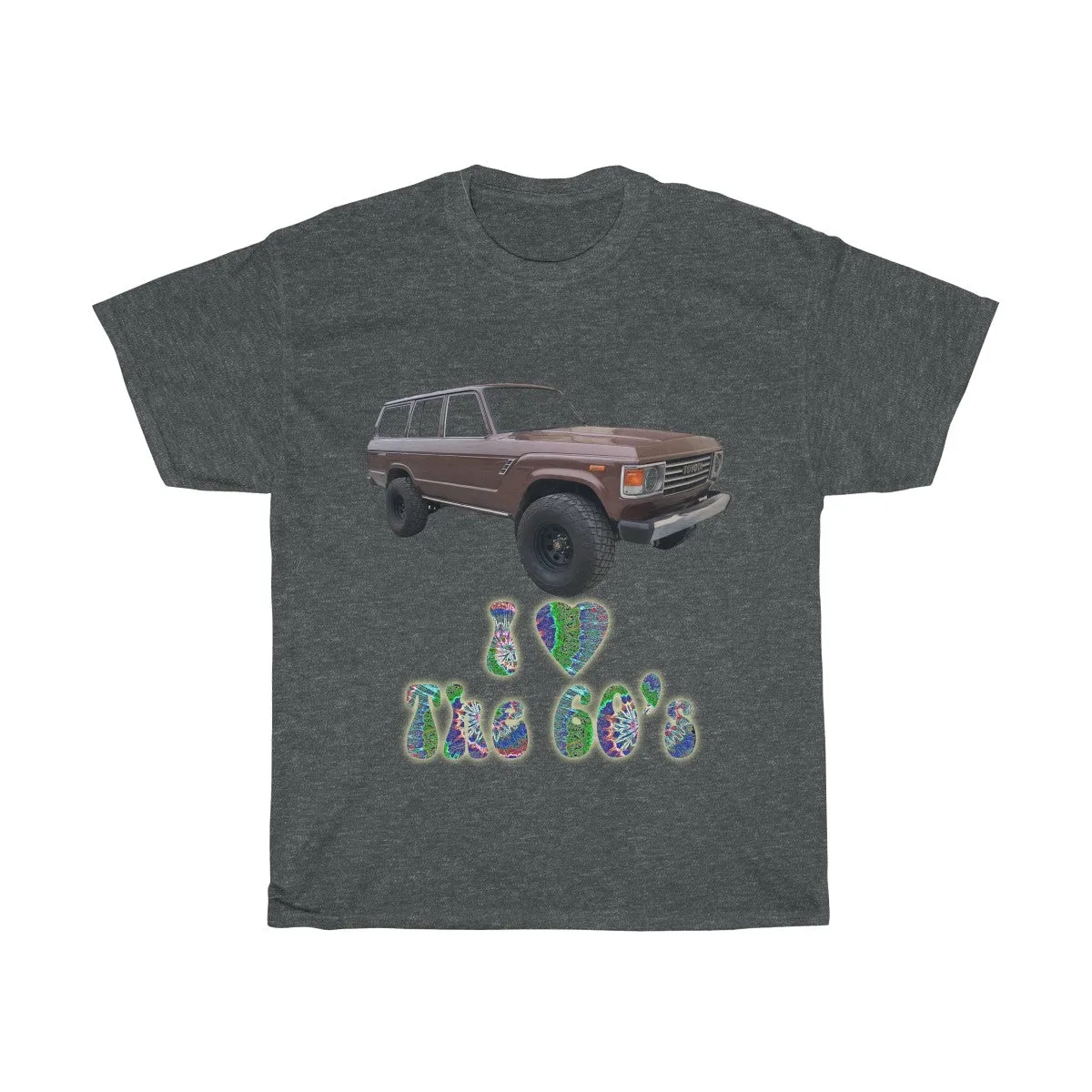Toyota FJ60 Land Cruiser I Love the 60s T shirt by Reefmonkey