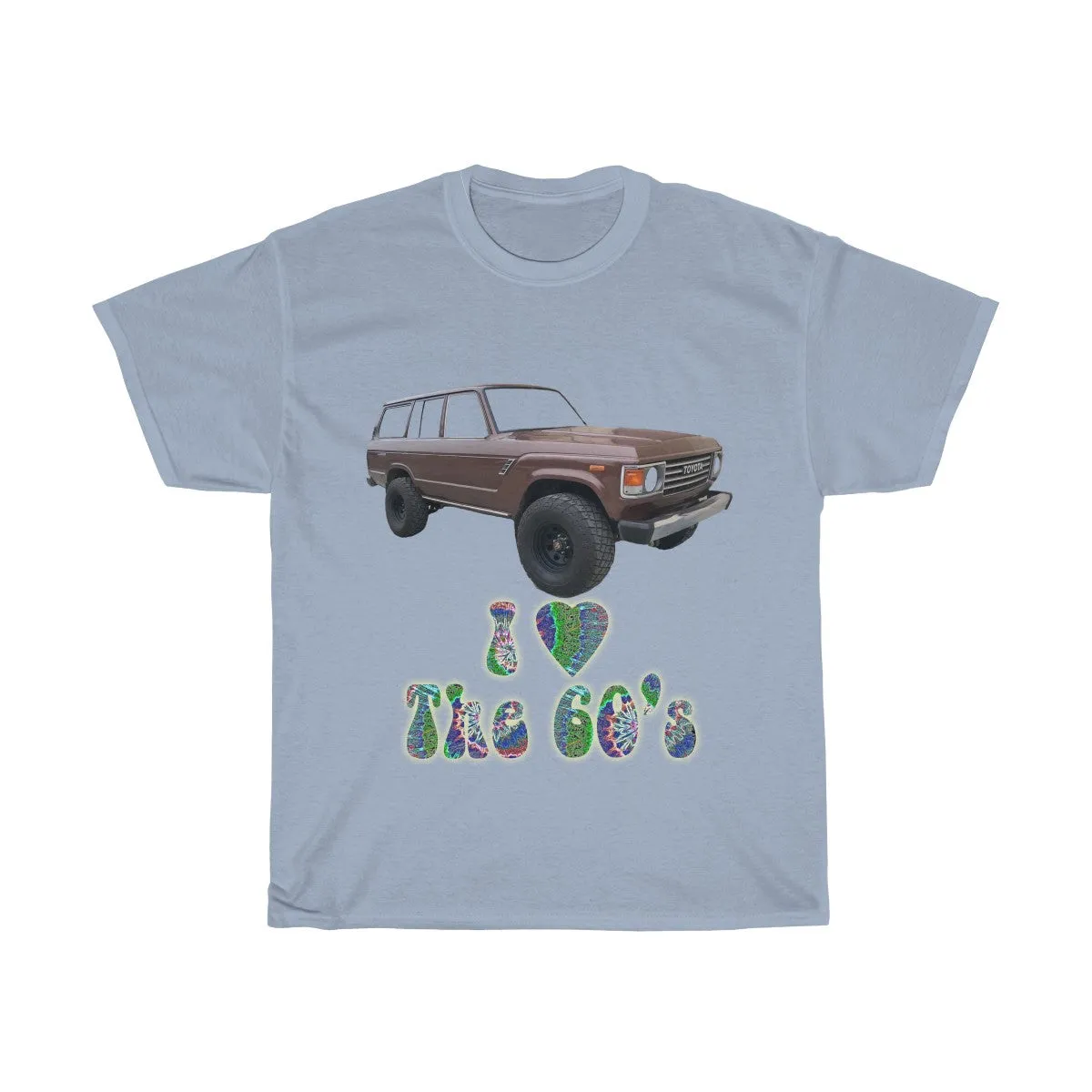 Toyota FJ60 Land Cruiser I Love the 60s T shirt by Reefmonkey