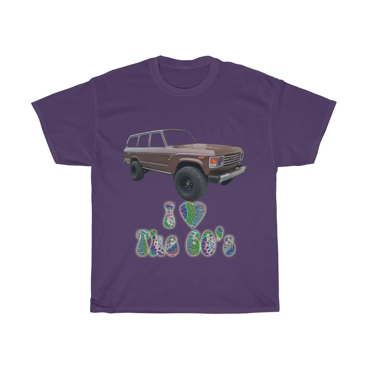 Toyota FJ60 Land Cruiser I Love the 60s T shirt by Reefmonkey
