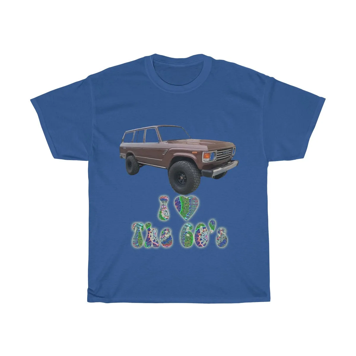 Toyota FJ60 Land Cruiser I Love the 60s T shirt by Reefmonkey