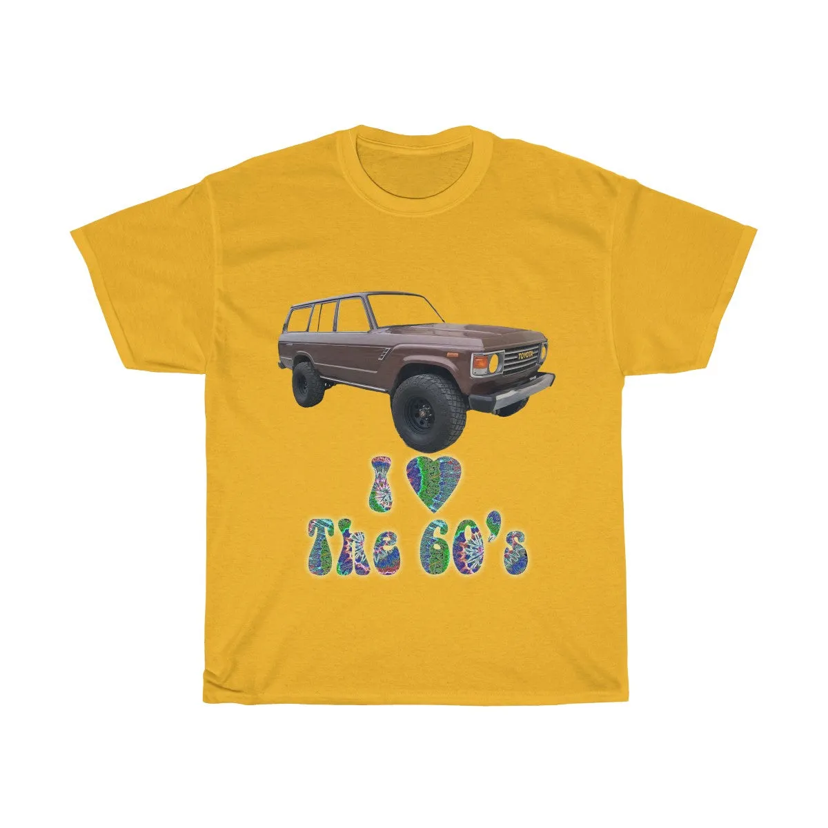 Toyota FJ60 Land Cruiser I Love the 60s T shirt by Reefmonkey