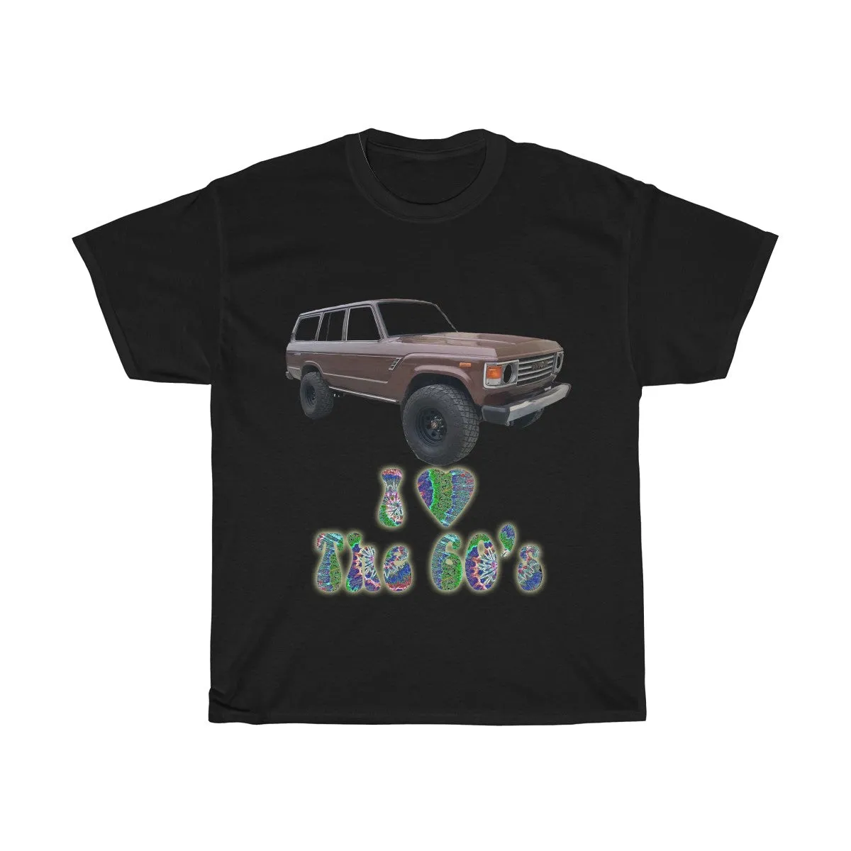 Toyota FJ60 Land Cruiser I Love the 60s T shirt by Reefmonkey