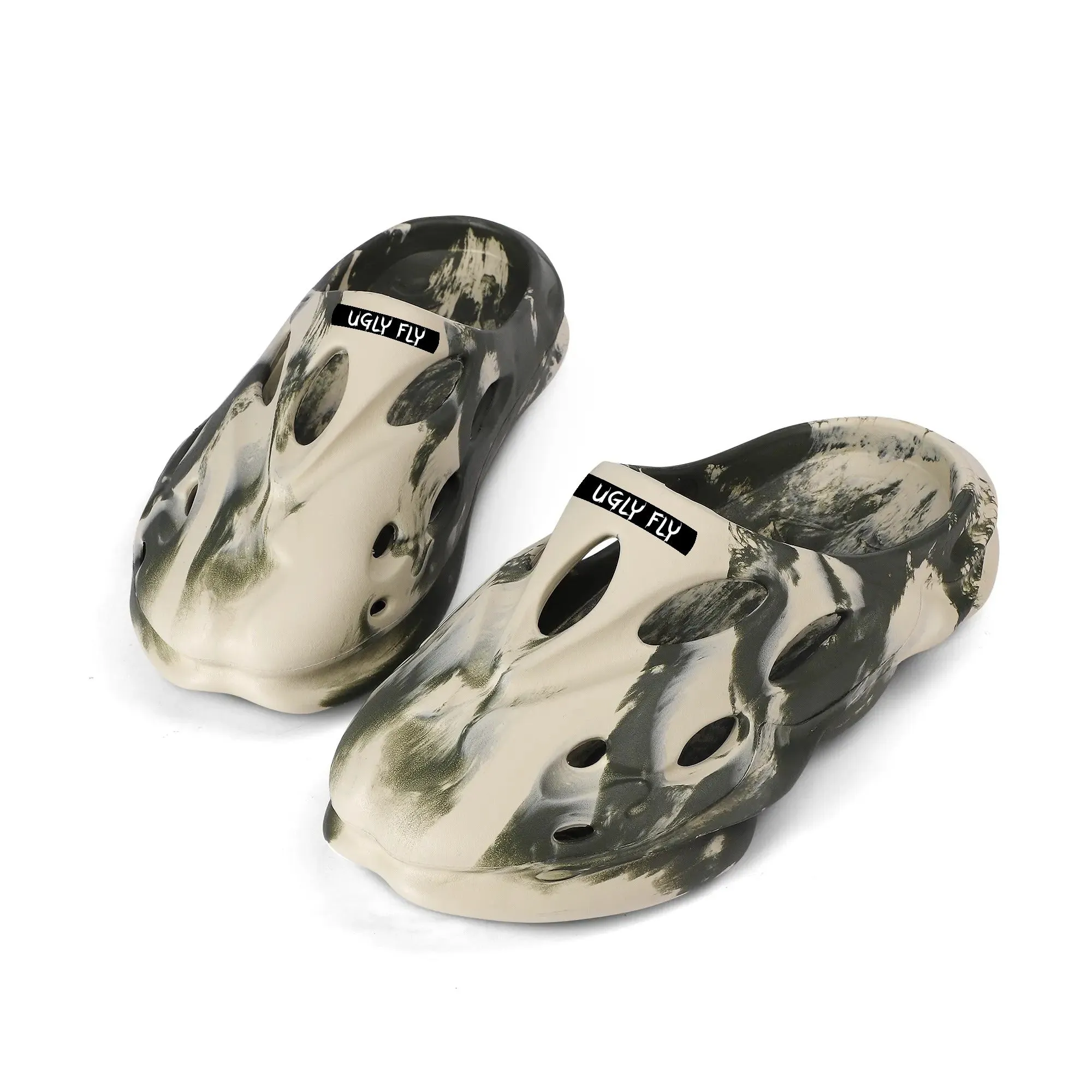 Ugly Fly Leisure EVA Two-tone Hollow Out Mens Clogs Sandals