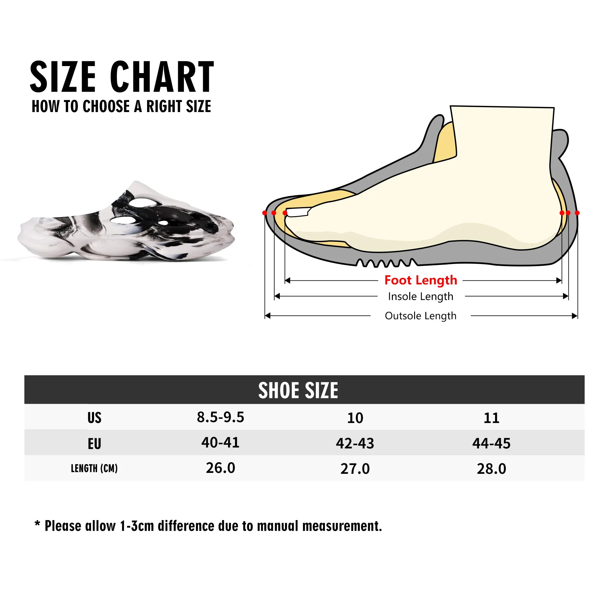 Ugly Fly Leisure EVA Two-tone Hollow Out Mens Clogs Sandals