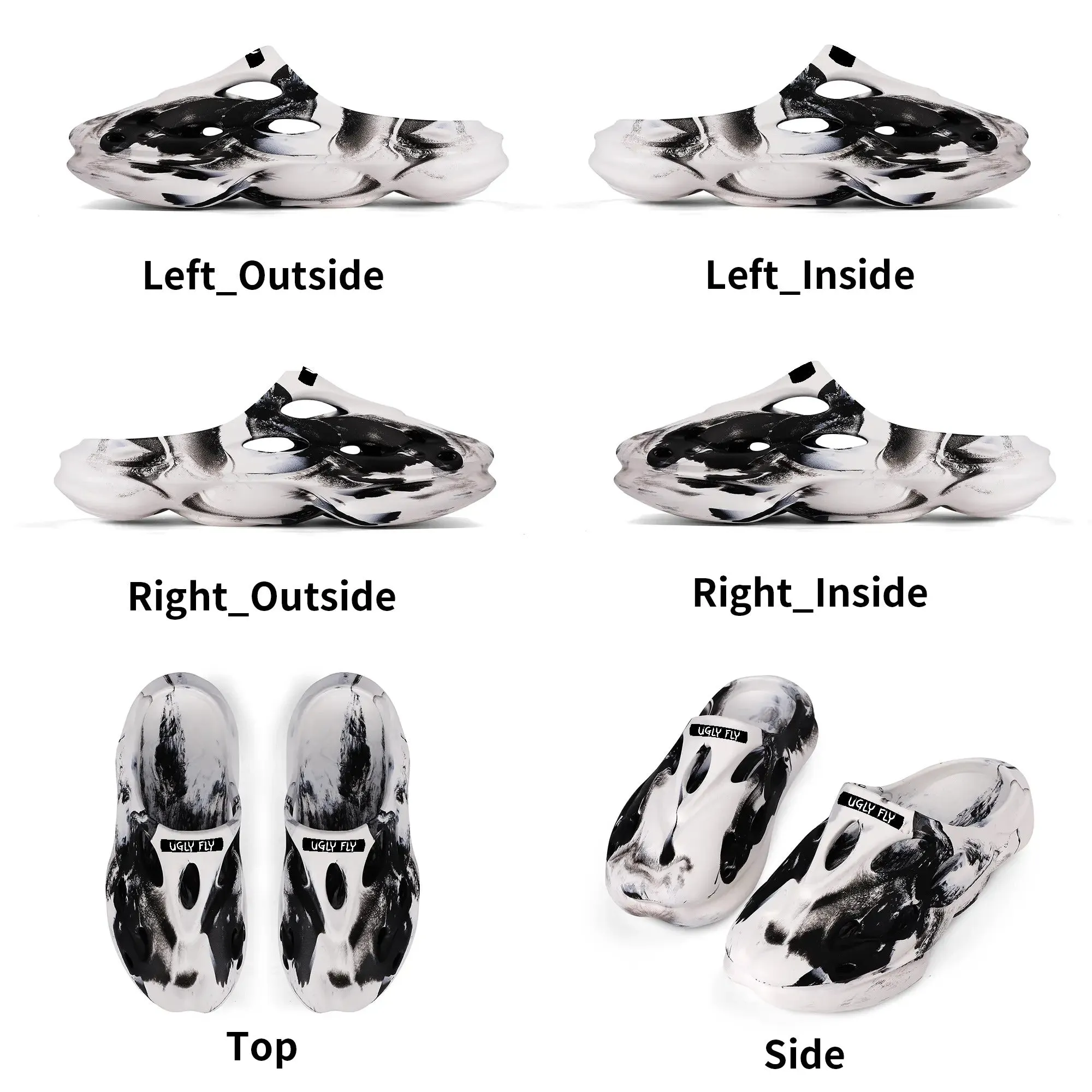 Ugly Fly Leisure EVA Two-tone Hollow Out Mens Clogs Sandals