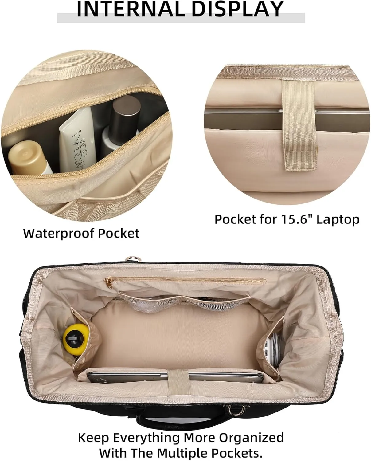 Weekender Bags for Women, Large Duffle Travel Tote Bag with Shoe Compartment,Personal Item Carry On Overnight Hospital Bag