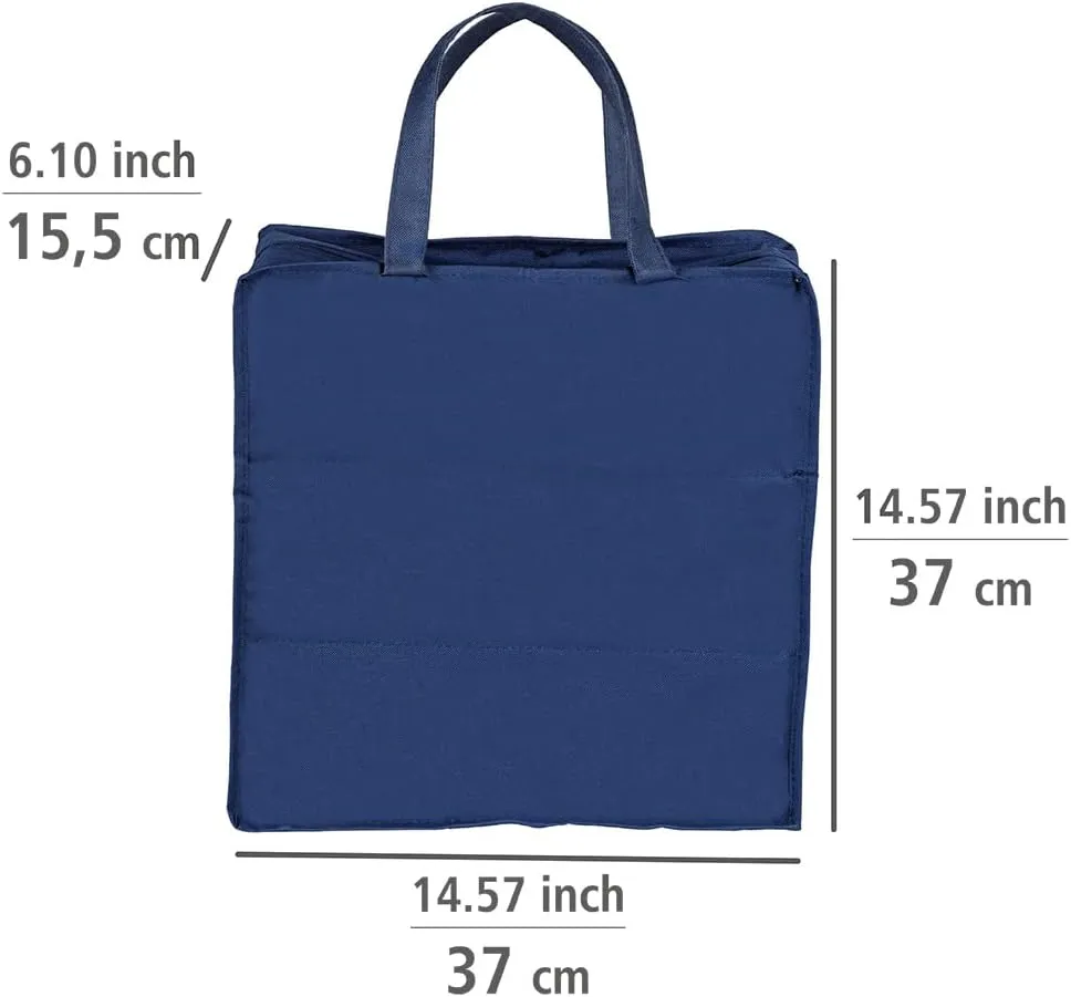 WENKO Garment Cover, 37 x 37 x 15, 5 cm, Blue
