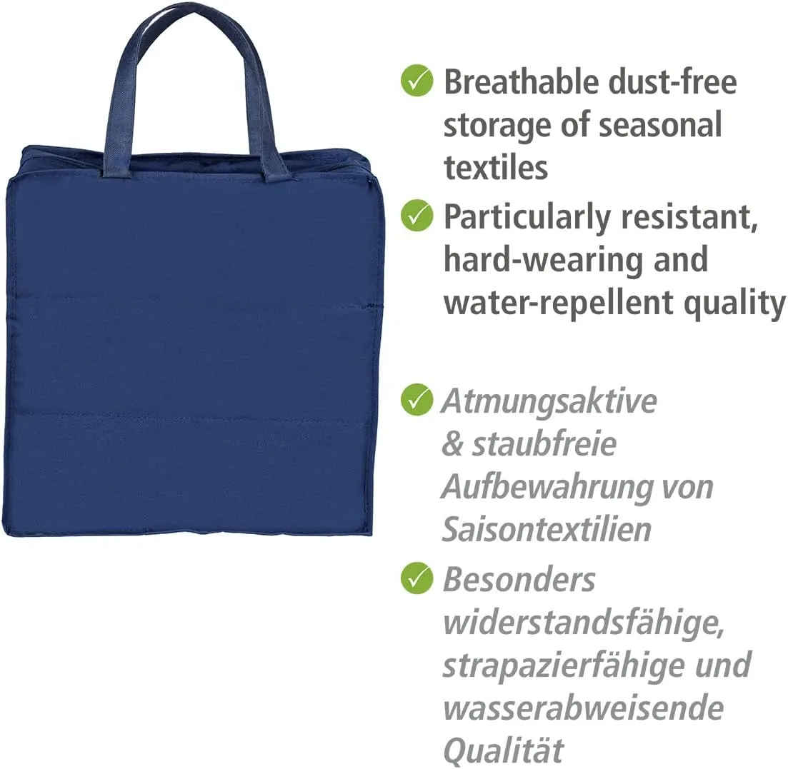 WENKO Garment Cover, 37 x 37 x 15, 5 cm, Blue