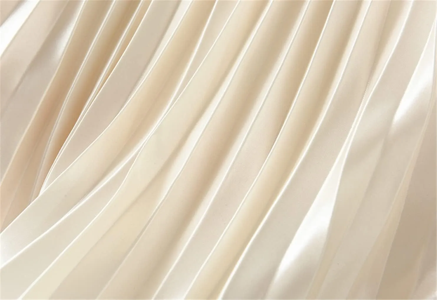 Women Pleated Skirt Fashion Midi Long Velvet Skirts Mesh Skirt